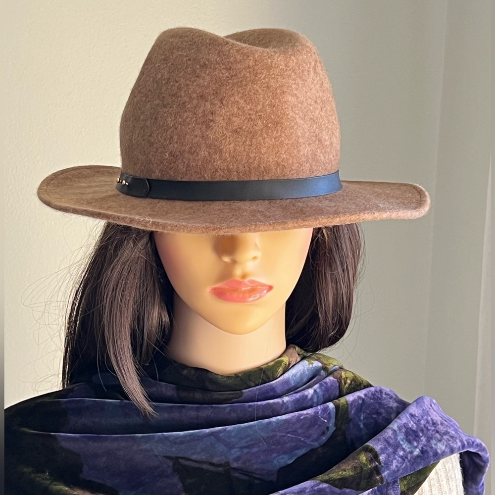 Lucky Brand Camel Bohemian Wool Hat